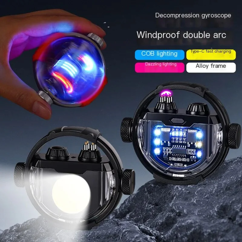 Creative Circular Plasma Led Lighting Arc Lighter - Image 3