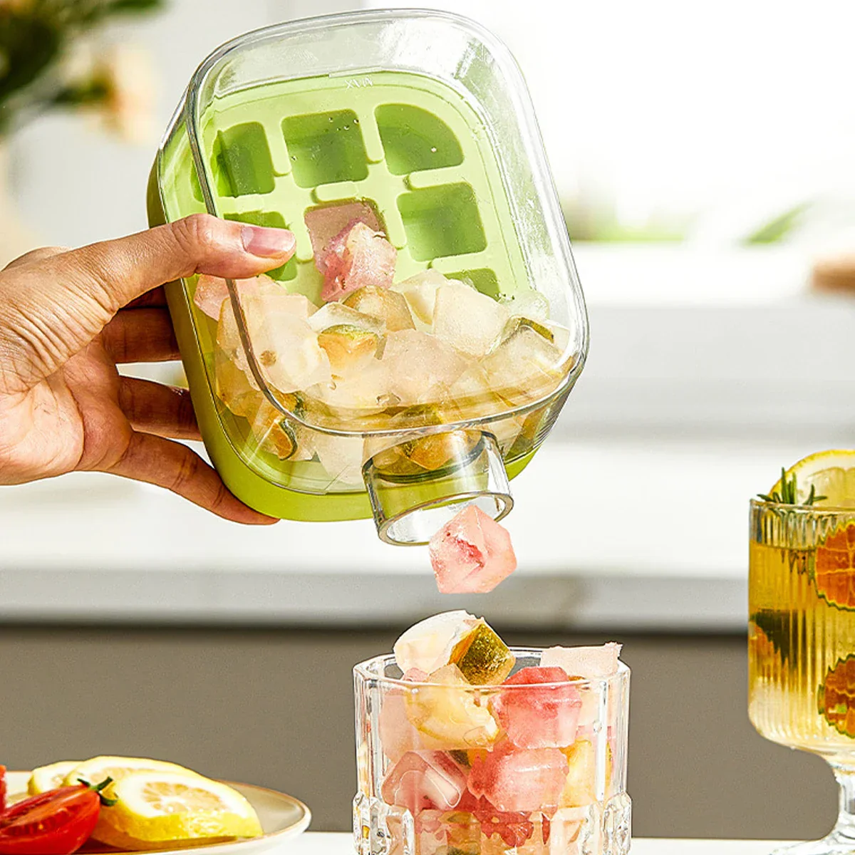 One Touch Ice Maker Beverage Bottle