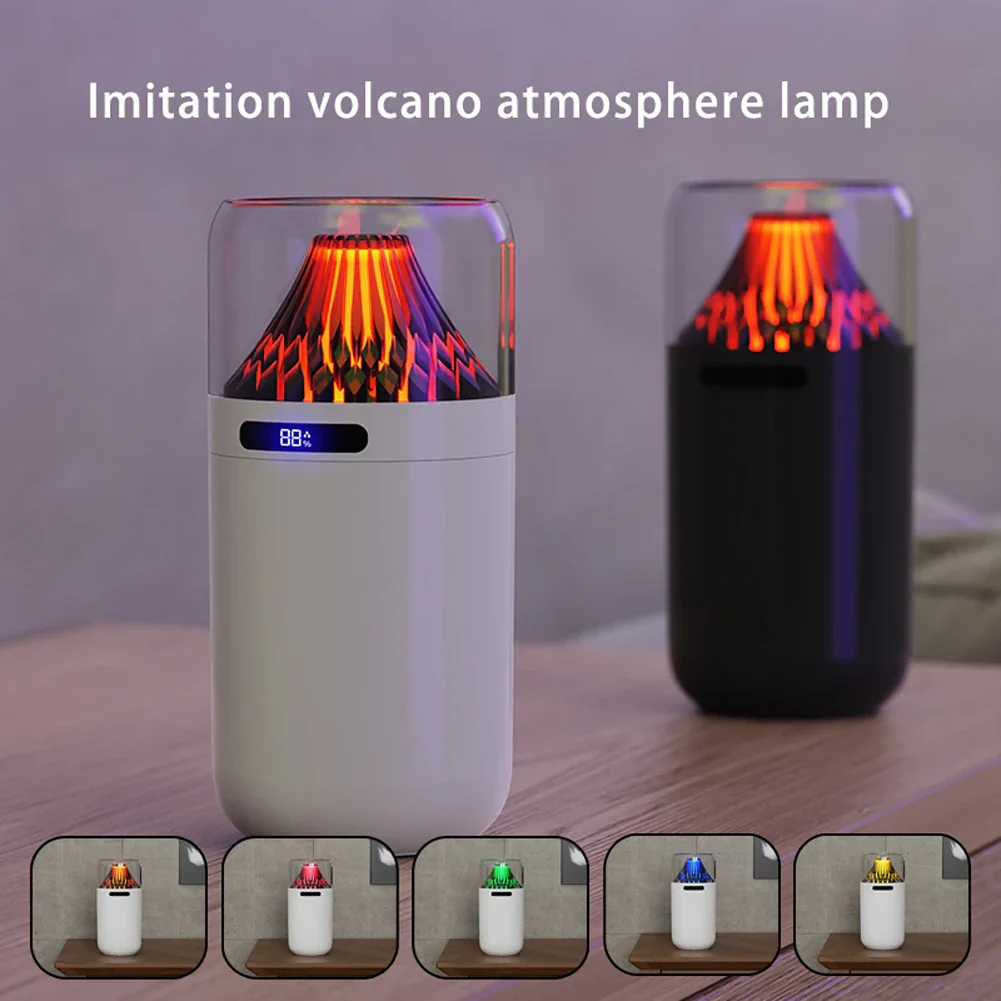 Volcano Flame LED Aromatherapy Essential Oil Mist Diffuser - Image 3