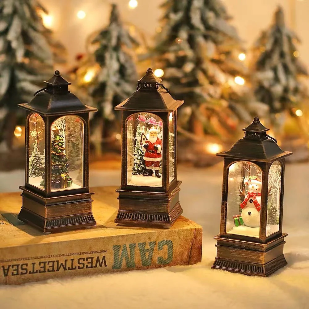 Retro Mini Christmas Lantern - Image 1