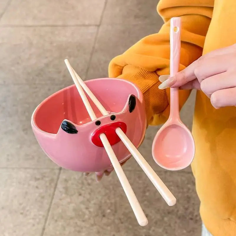 Happy Snout Ceramic Bowl Set - Image 1
