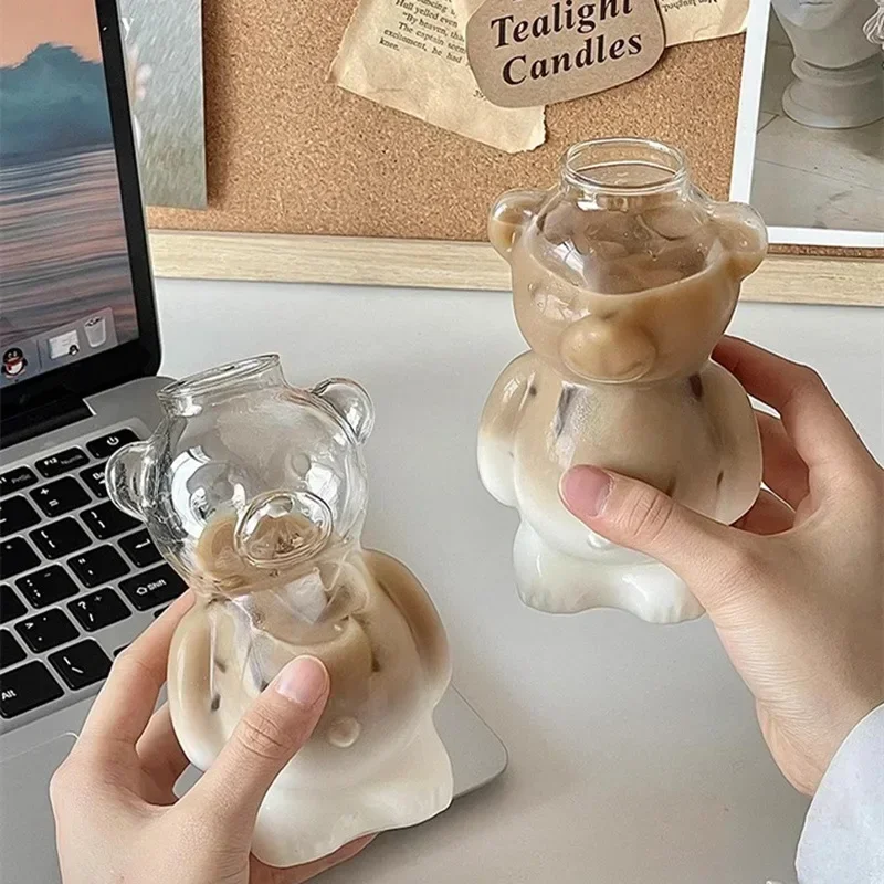 Happy Bear Glass Coffee Mug - Image 2