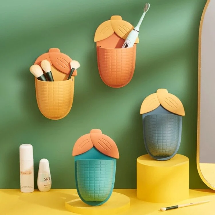 Leaf Shaped Punch Free Wall Storage Rack - Image 2