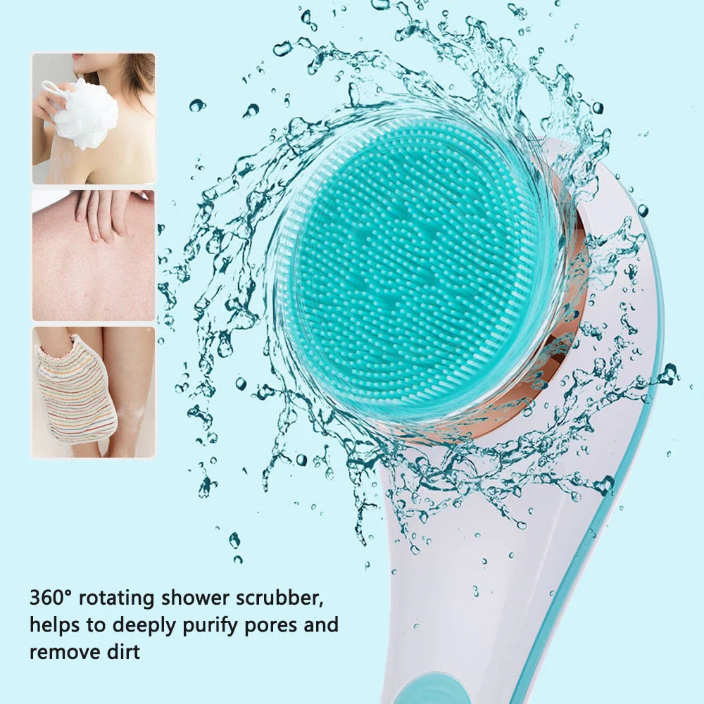Rotating Electric Silicone Massager Bath Brush - Image 2
