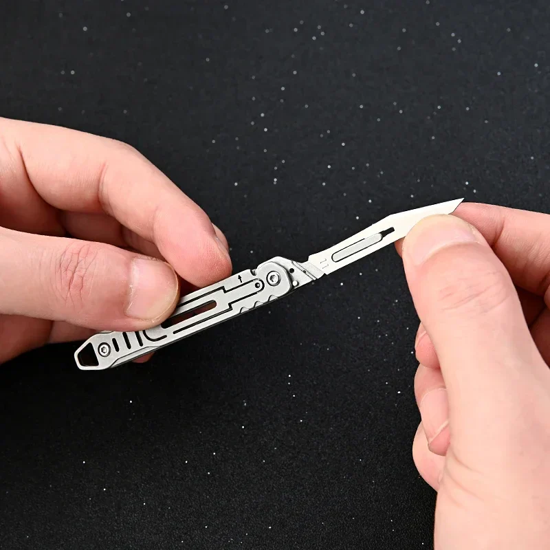 Replaceable Blades Foldable EDC Knife - Image 3