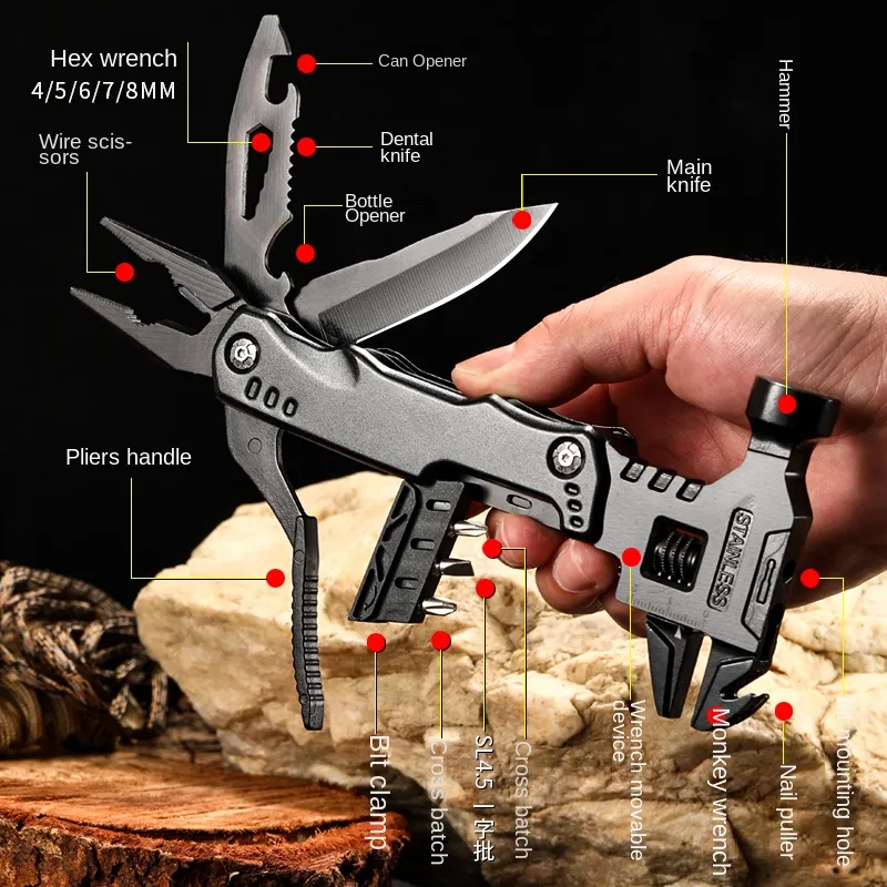 Premium Stainless Steel Compact Outdoor Helper Tool - Image 2