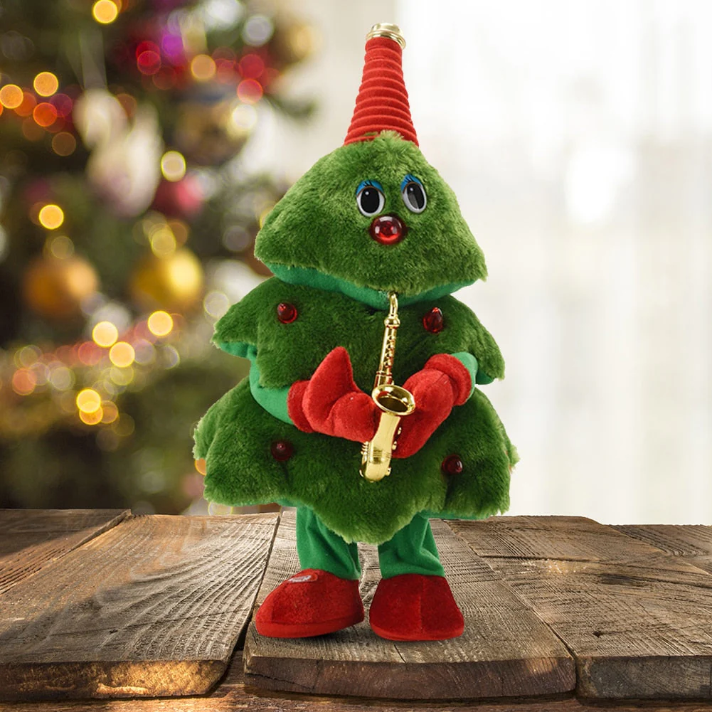 Mini Dancing Christmas Tree Doll Ornaments - Image 1