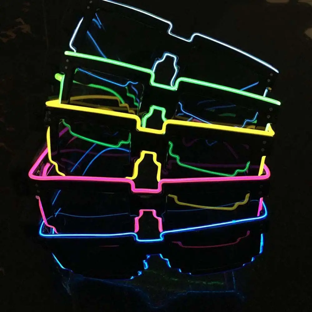Flashing Luminous 8-Bit Stylish Party Glasses - Image 3