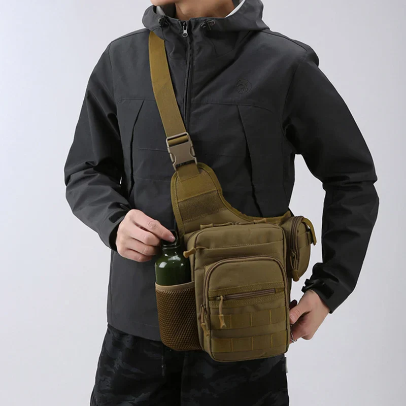 Multi-Pocket Crossbody Compact Hiking Chest Bag - Image 3