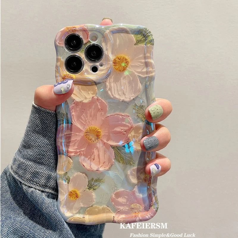 Blossom Glow Floral Pattern iPhone Case - Image 2