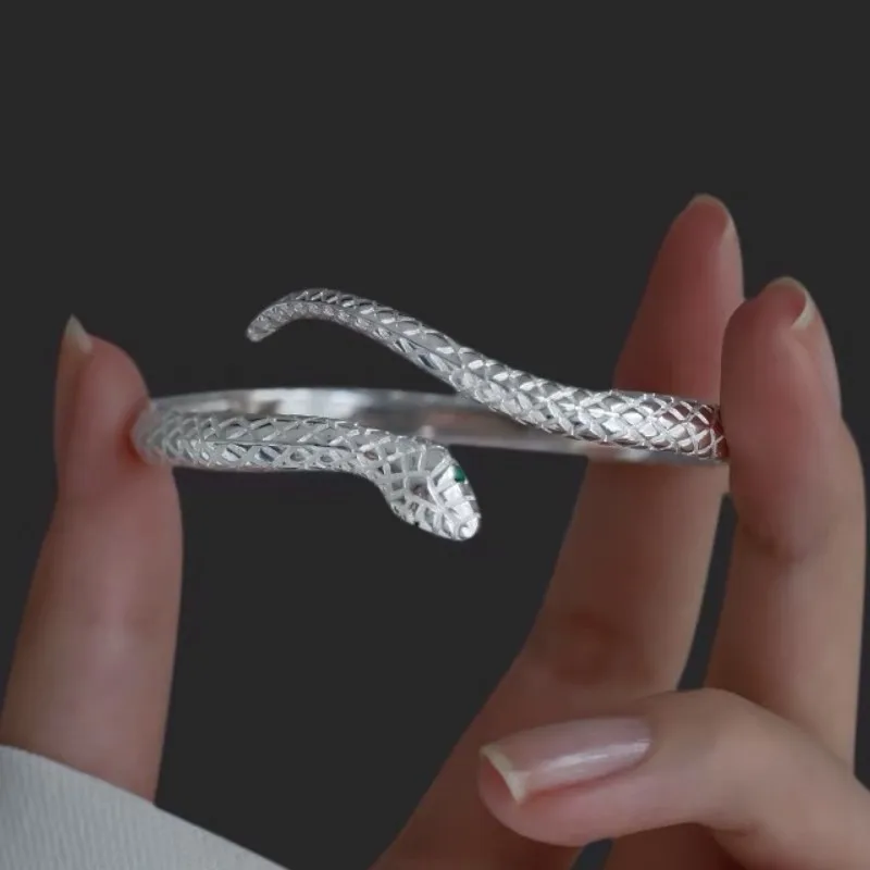 Snake Adjustable Open Women Bracelet - Image 3