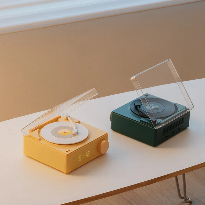 Vintage Vibes Mini Record Player Bluetooth Speaker - Image 2