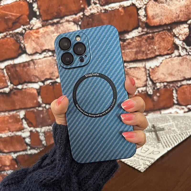 Carbon Fiber Magsafe Magnetic iPhone Case - Image 2