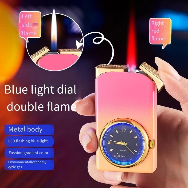 Creative Dual Fire Gradient Color Lighter Watch - Image 2