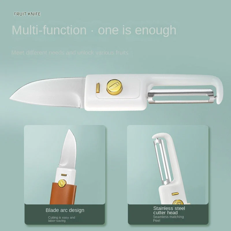 2in1 Vegetable Peeler Home Chef Mini Knife - Image 2