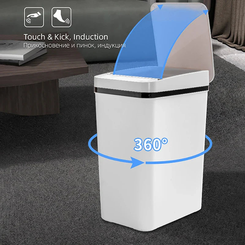 Waterproof Smart Wave Sensor Automatic Trash Can - Image 3