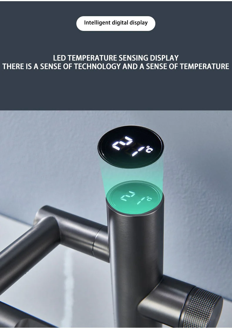 Hydroelectric Rotating Modern Smart Waterfall Faucet - Image 3