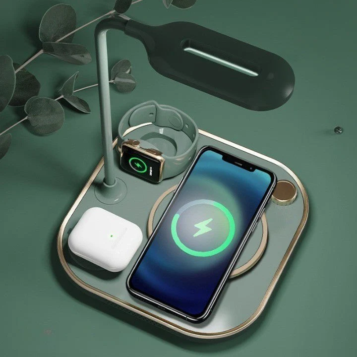 Glow Wireless Charger Station LED Desk Lamp - Image 1