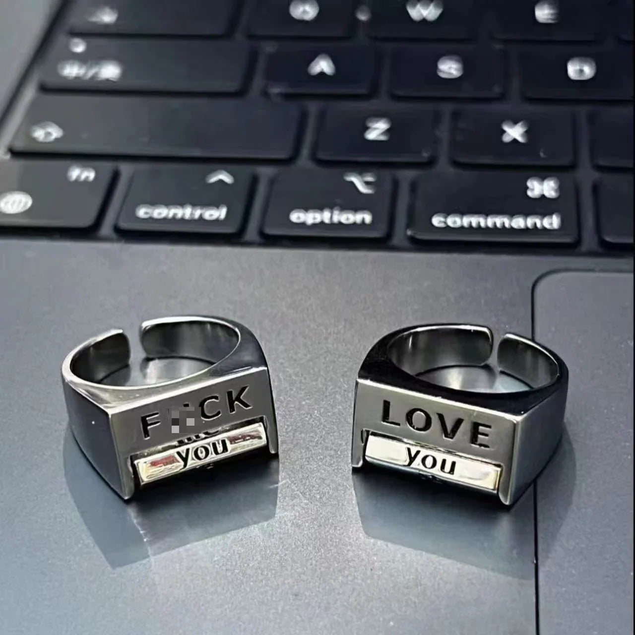 F*ck You Everything Rotating Mood Control Ring - Image 3