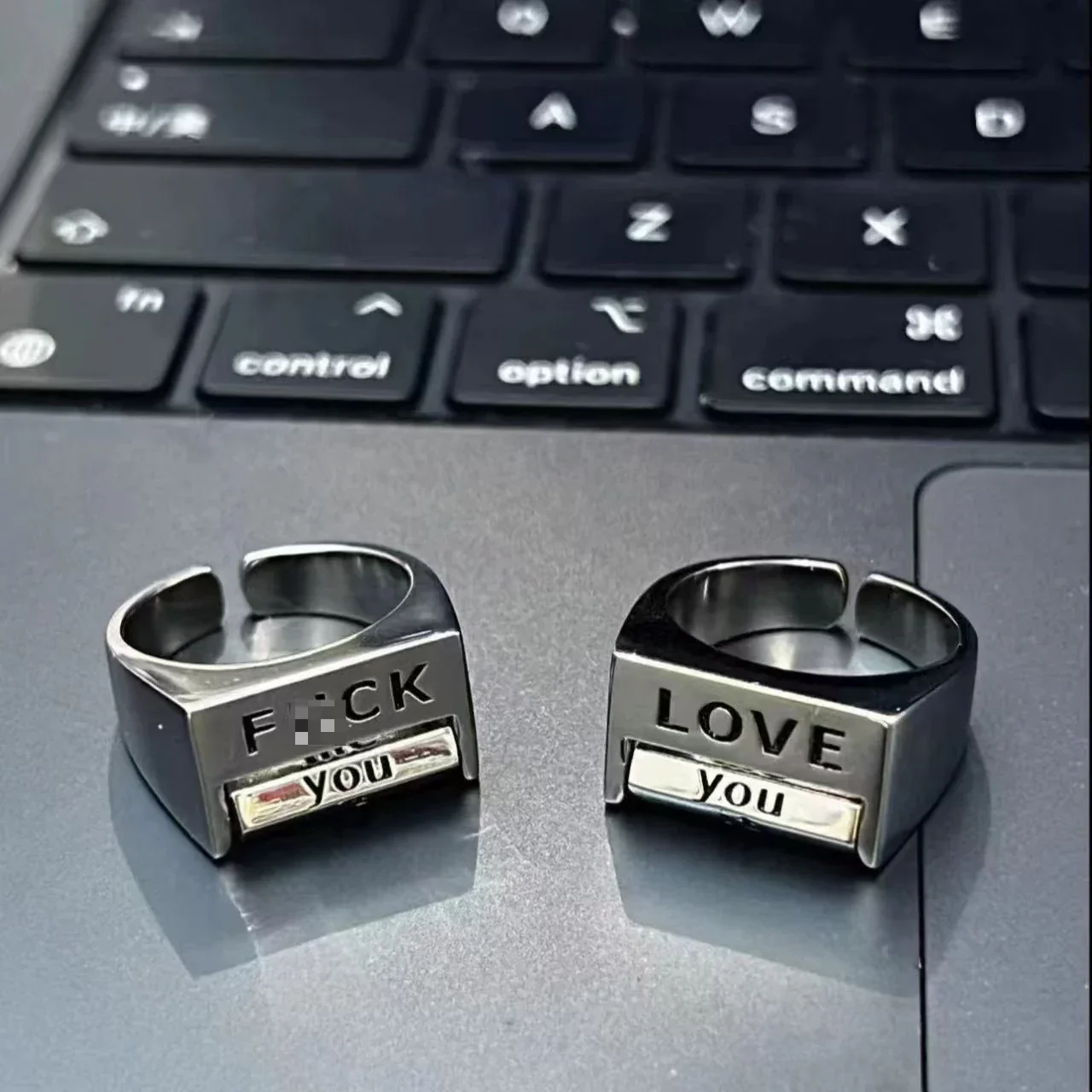 Love You Everything Rotating Mood Control Ring - Image 2