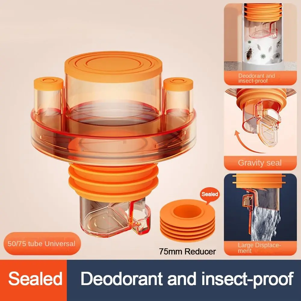 Odor Prevention Automatic Drainage Pipe Adapter Drainer - Image 2