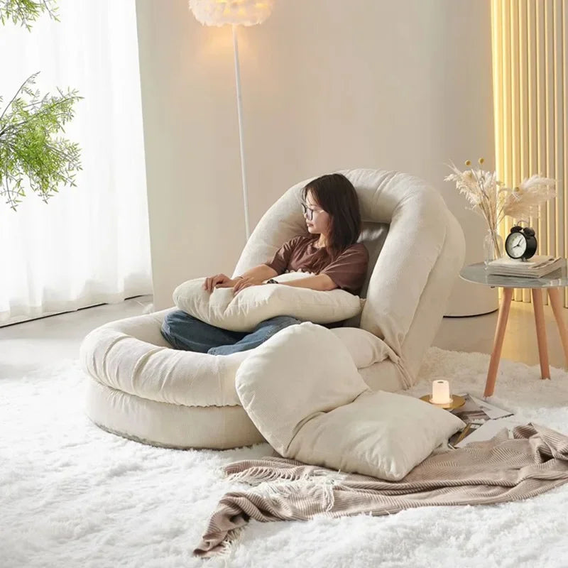 Scandinavian Style Foldable Retractable Lounge Chair - Image 3