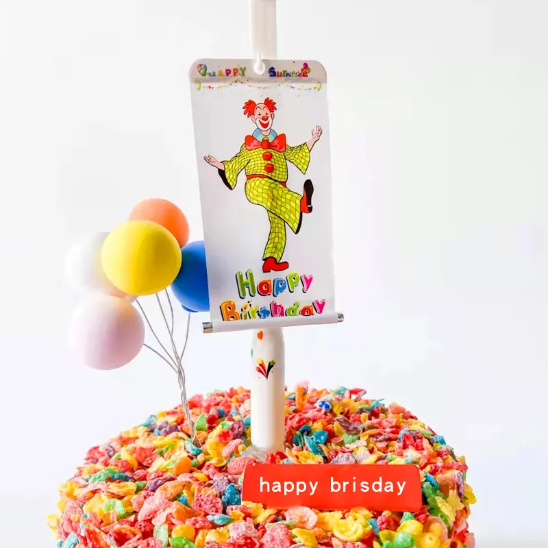 Whimsy Clown Surprise Party Cake Candles - Image 2