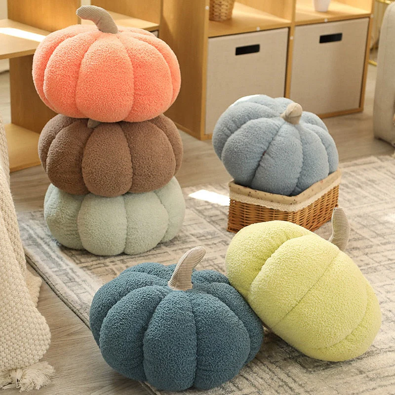 Soft Pumpkin Plush Halloween Pillows - Image 1