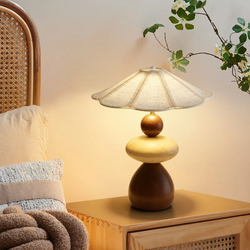 Zen Style Wooden Table Lamp - Image 2