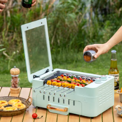 Smokeless Automatic Rotating Electric Oven Grill - Image 2