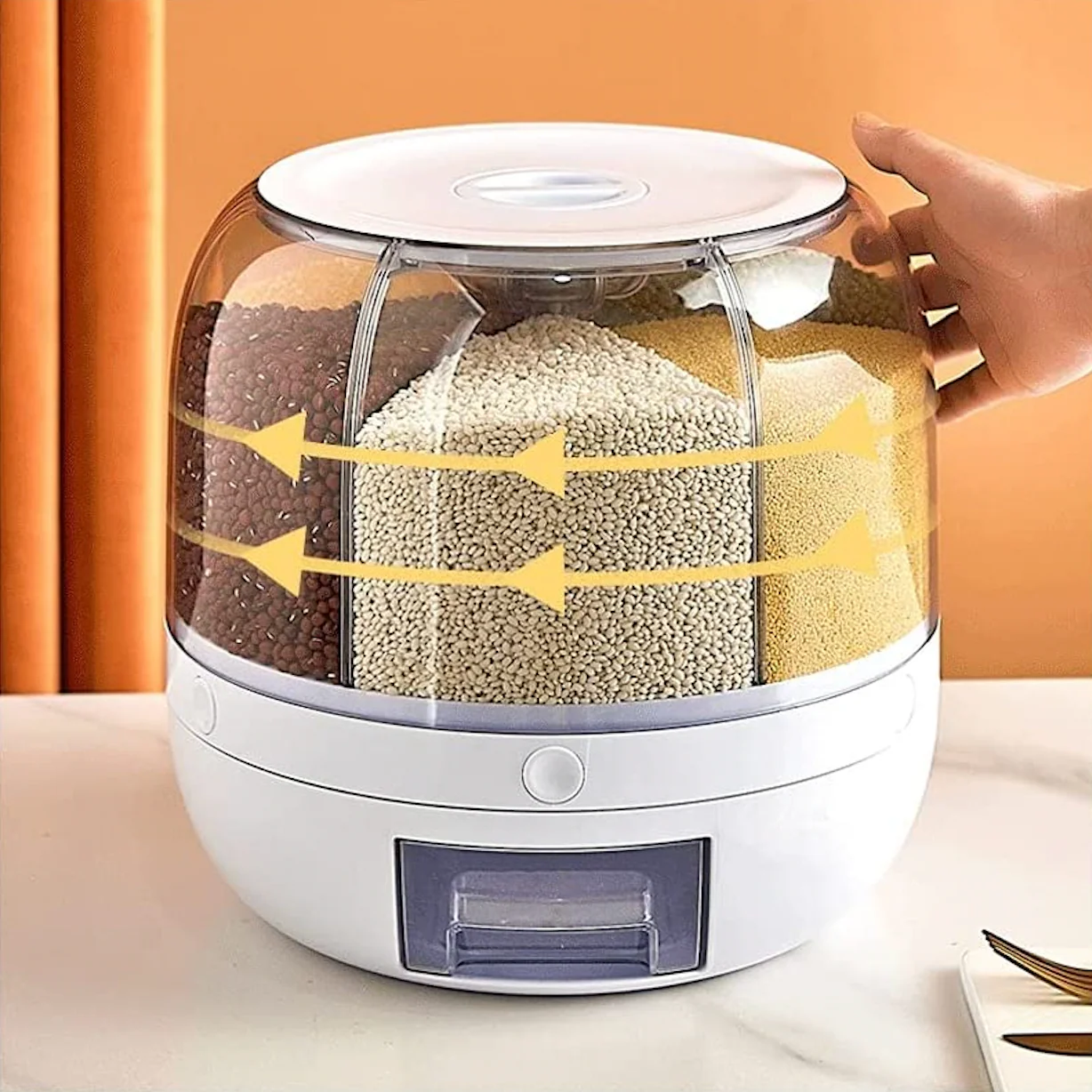Rotating Grain Organizing Food Dispenser - Image 2