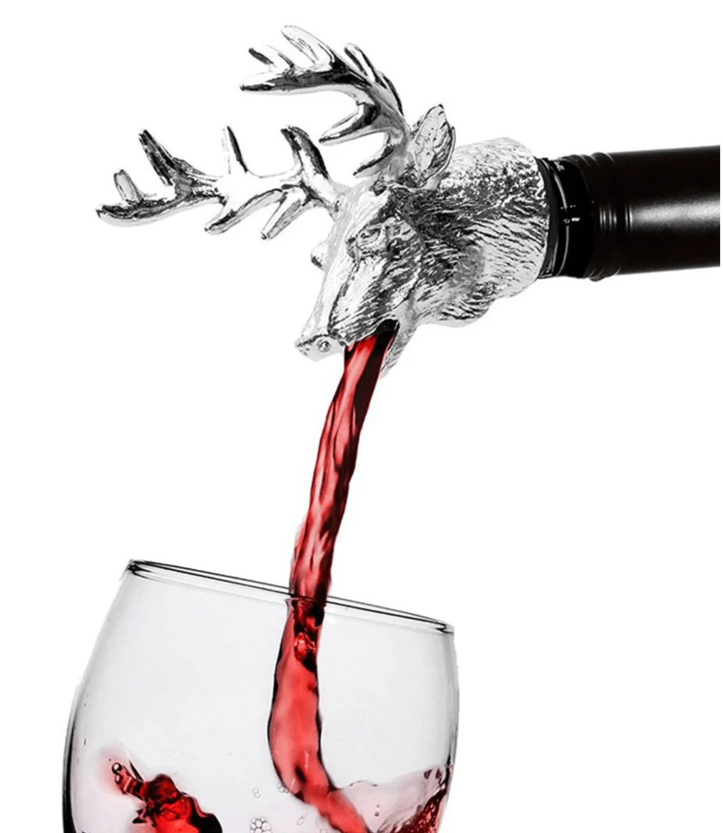 Deer Head Wine Pourer - Image 1