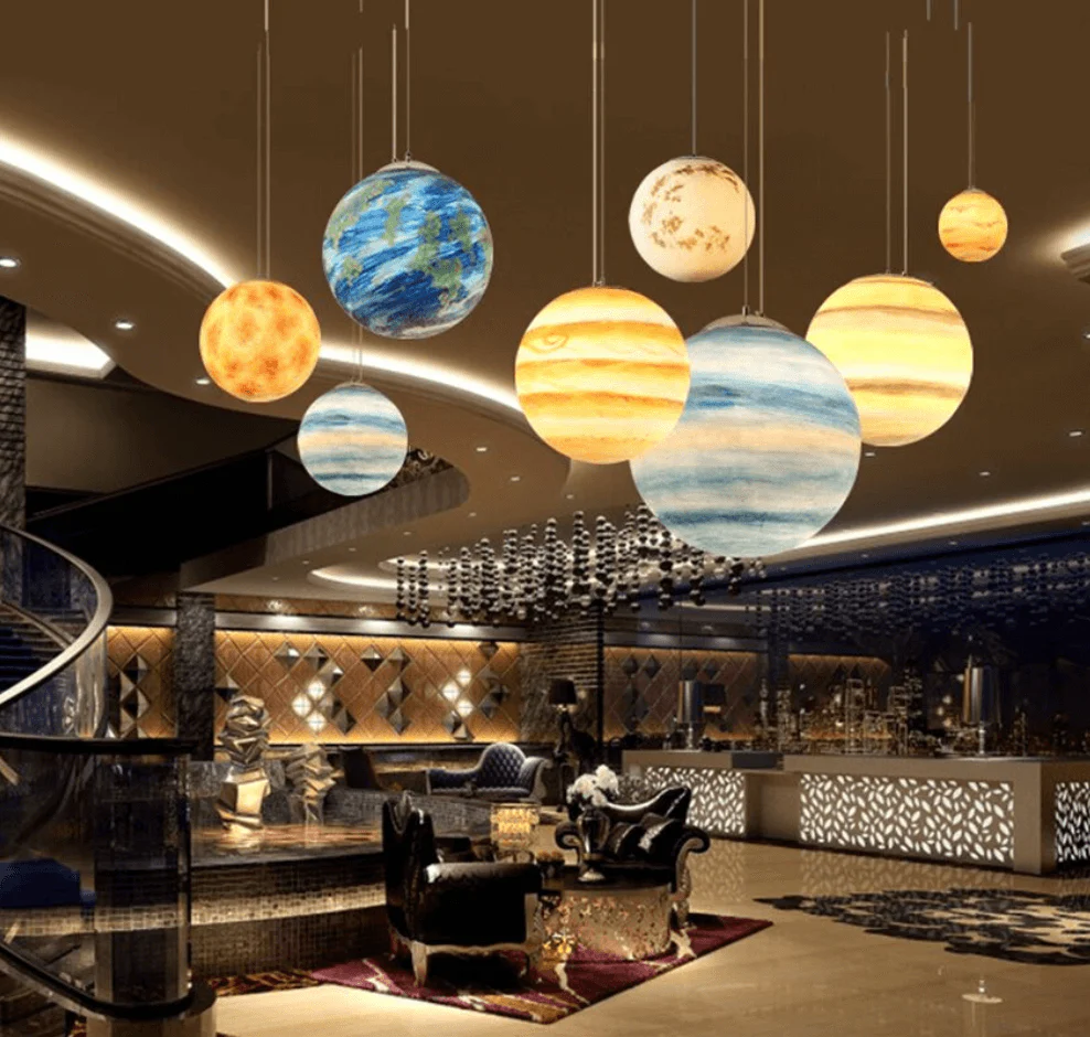 Modern Creative Universe Planet Pendant Light - Image 3