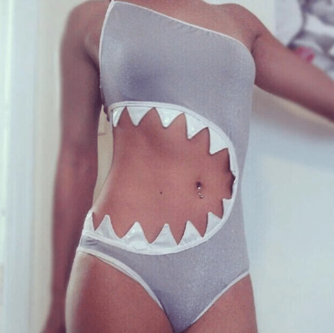 Shark Design Women Swimwear - Image 1