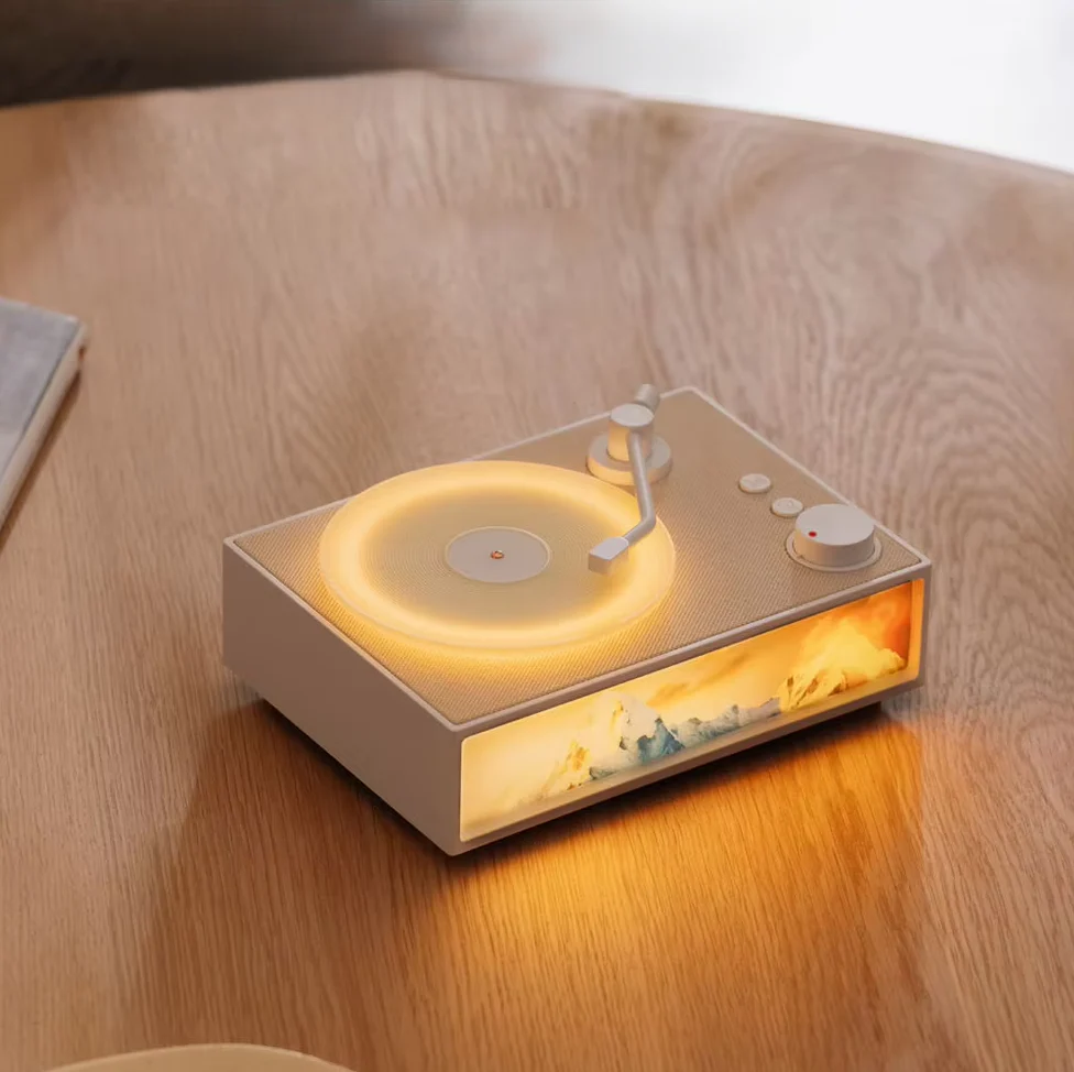 Vintage Design & LED Mood Lighting Wireless Aromatherapy Speaker - Image 1