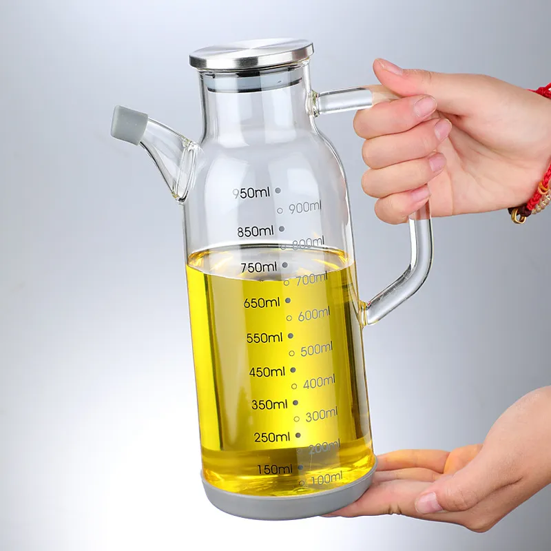 Pure Glass Measuring Scale Oil Dispenser  Bottle - Image 3