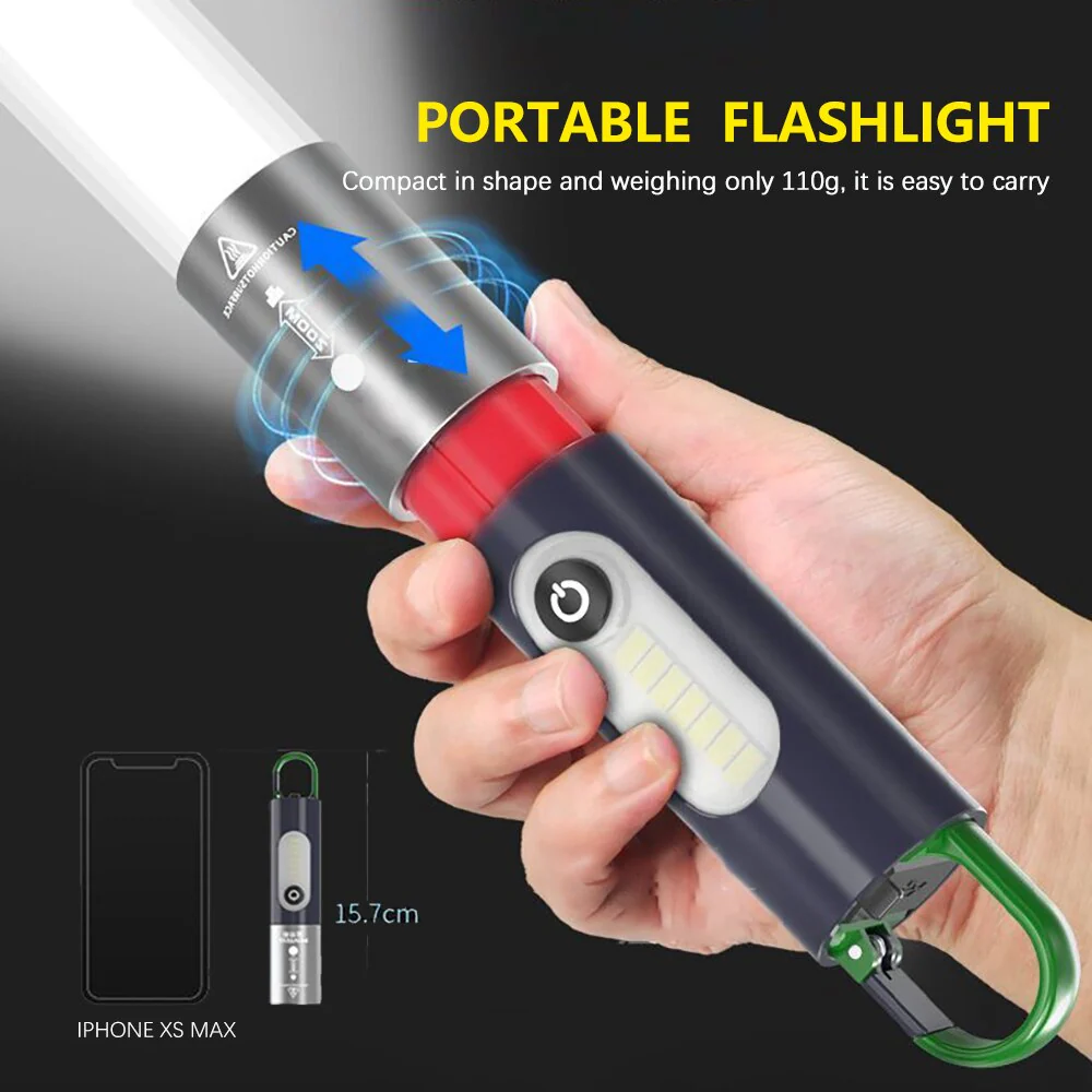 Zoom Ultra-Bright Pocket Led Outdoor Flashlight - Image 2