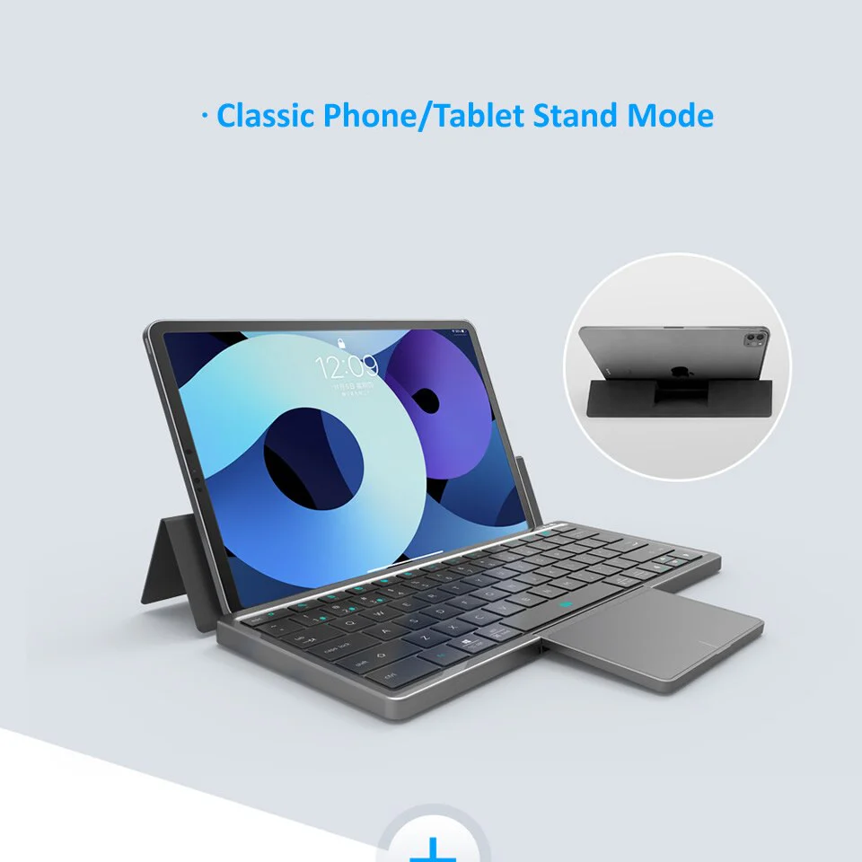 Tablet Holder Wireless Practical Touchpad Portable Keyboard - Image 3