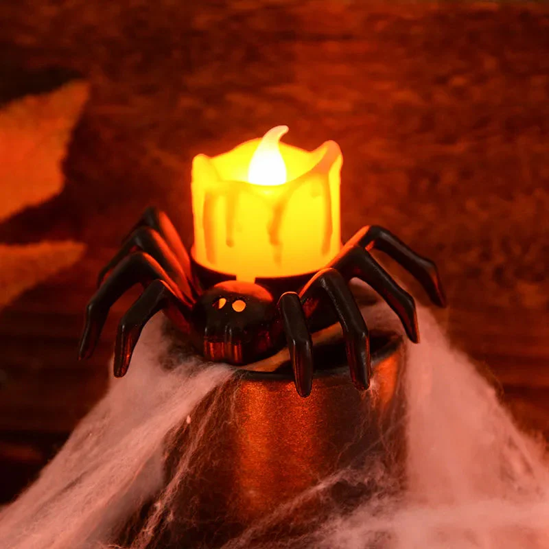 Spooky Spider LED Decor Candle - Image 2