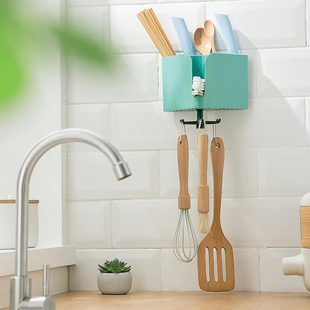 Self-Adhesive Kitchen Utensils Drainer Rack - Image 2