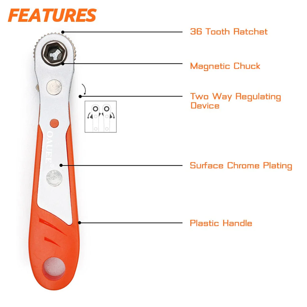 Mini Quick Hexagon Ratchet Wrench Tool - Image 3