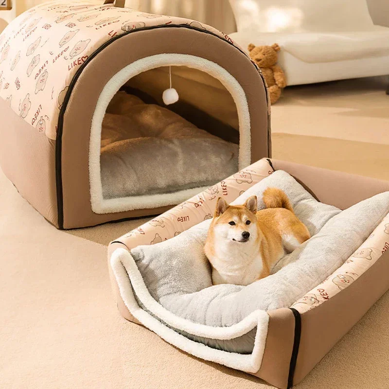Warm Winter Cozy Washable Dog House - Image 2