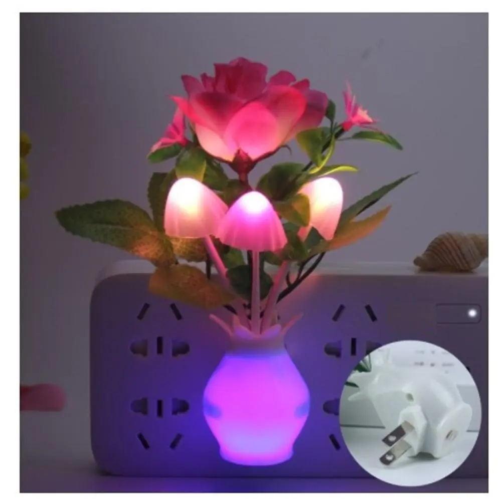 Mini Flower Vase Smart Light Sensor Night Lamp - Image 1