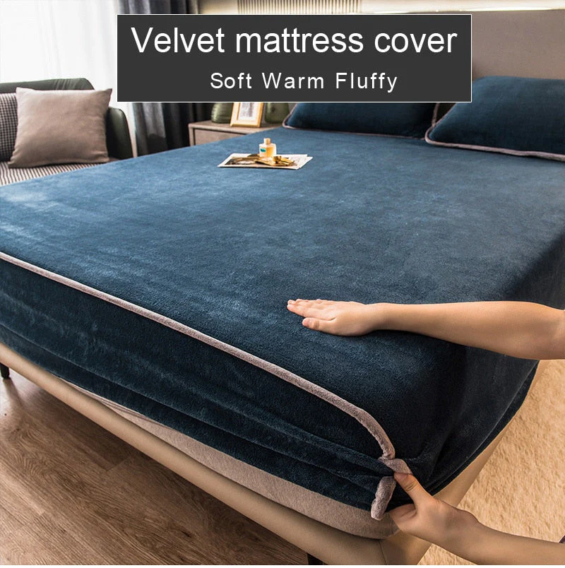 Non-Slip Elastic Thick Soft Mattress Cover - Image 2