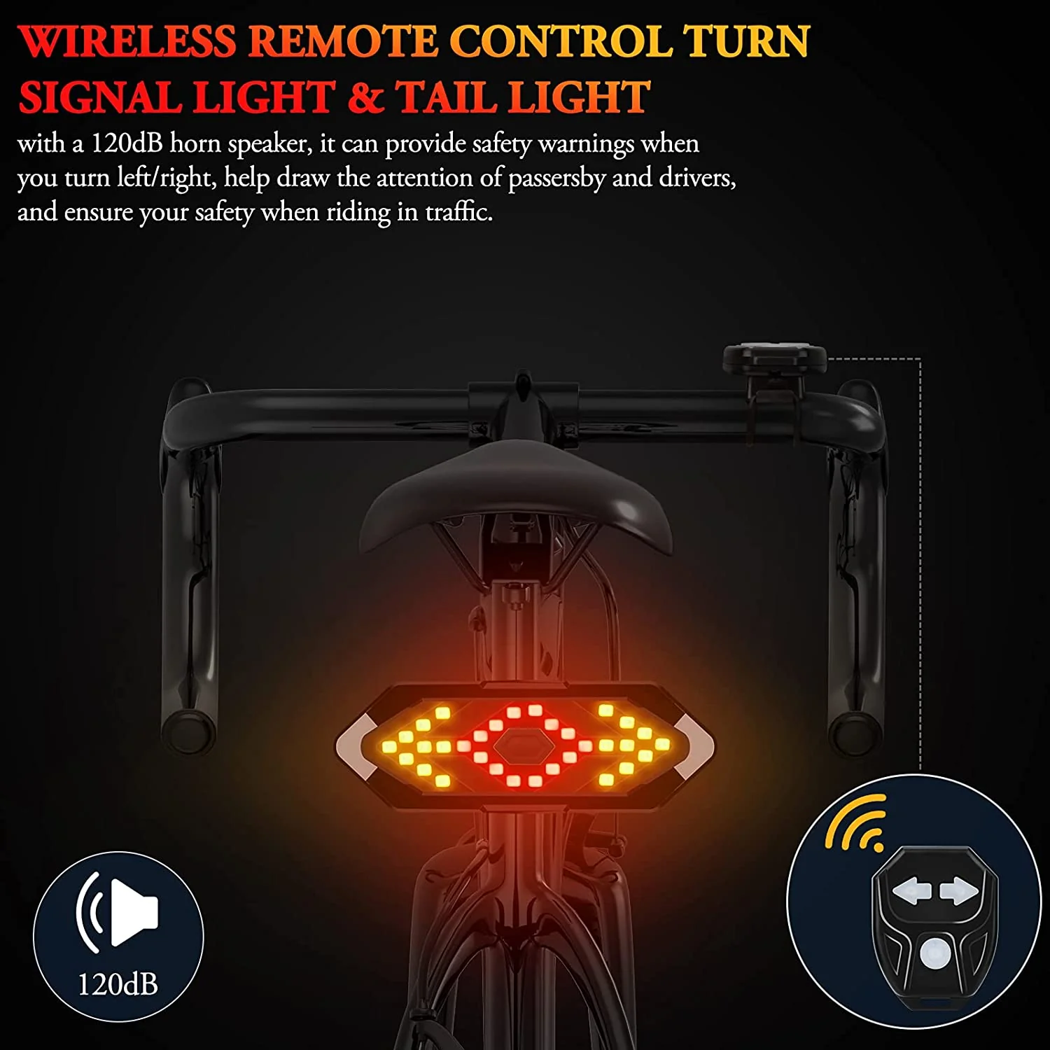 LED Wireless Bike Turn Signal - Image 2