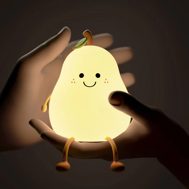 Cute Pear Bedside Touch Night Lamp - Image 1