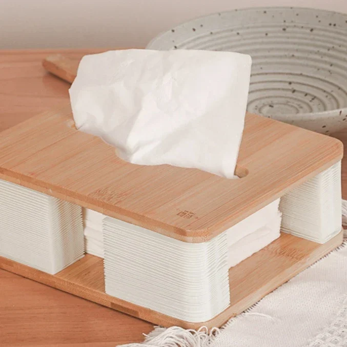 Accordion Paper Retractable Nordic Tissue Box - Image 2