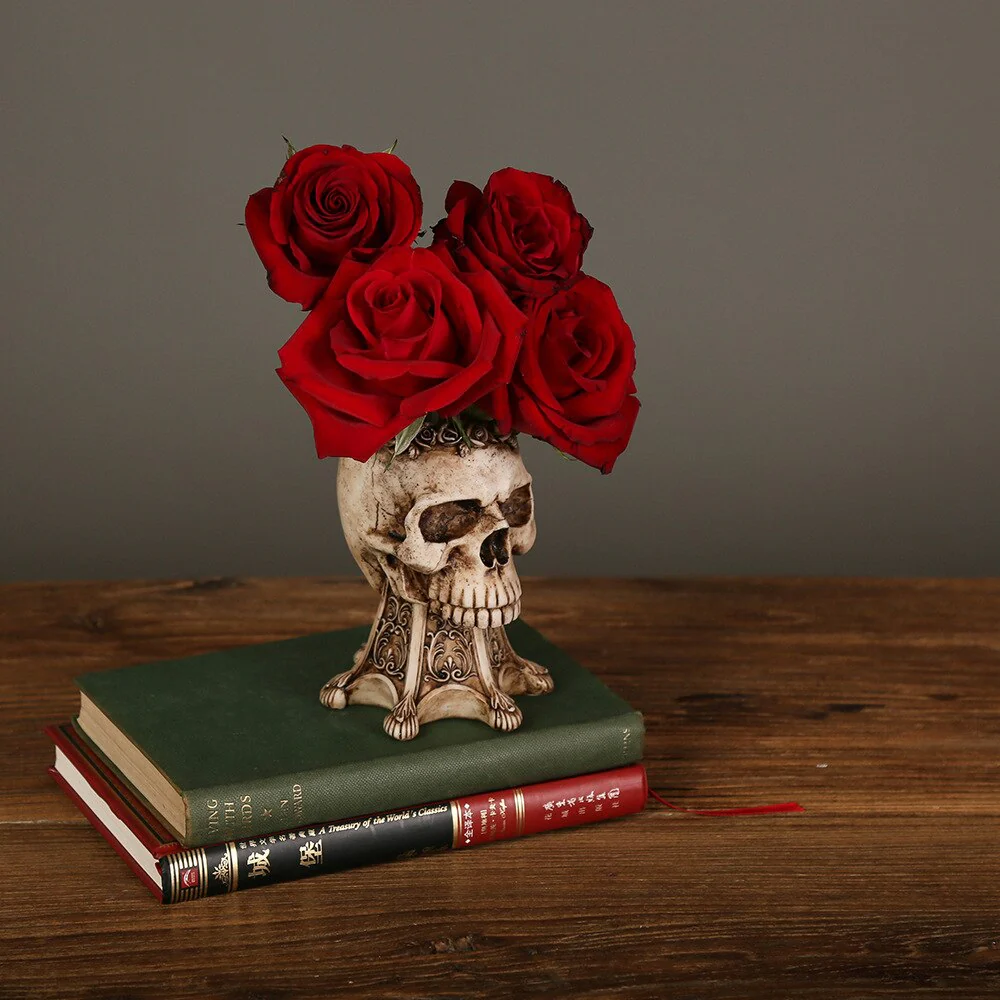 Resin Skull Flower Pot - Image 2