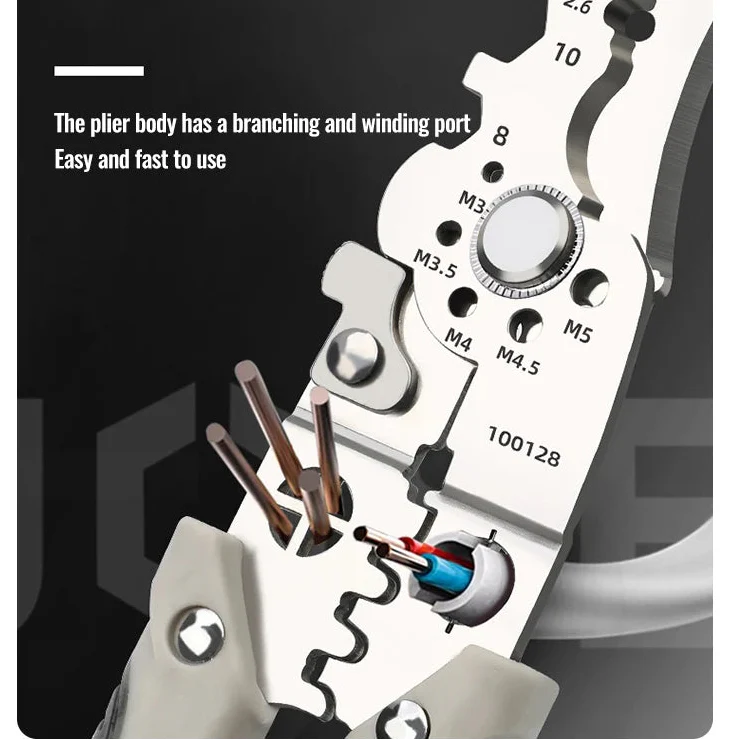 Wire Stripper Adjustable Crimper Automatic Cable Cutter Tool - Image 3