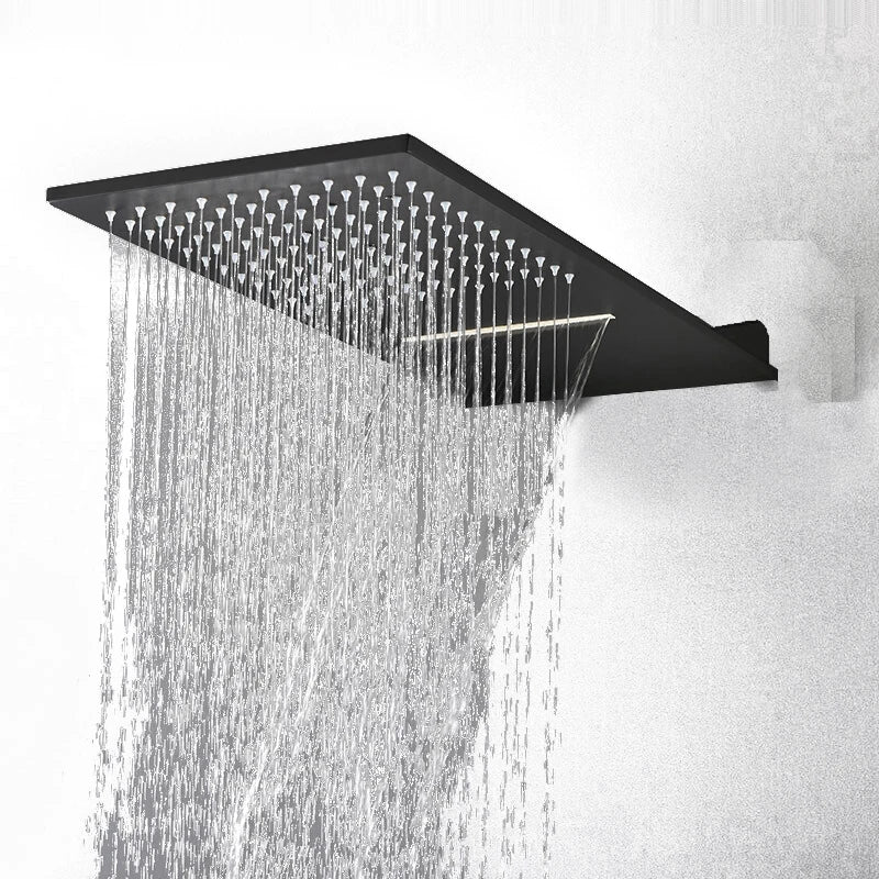 Stainless Steel Waterfall Luxury Ultra Thin Shower Head - Image 1